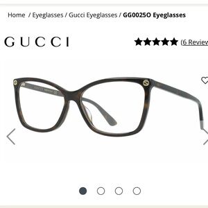 Gucci Tortoise Square Glasses